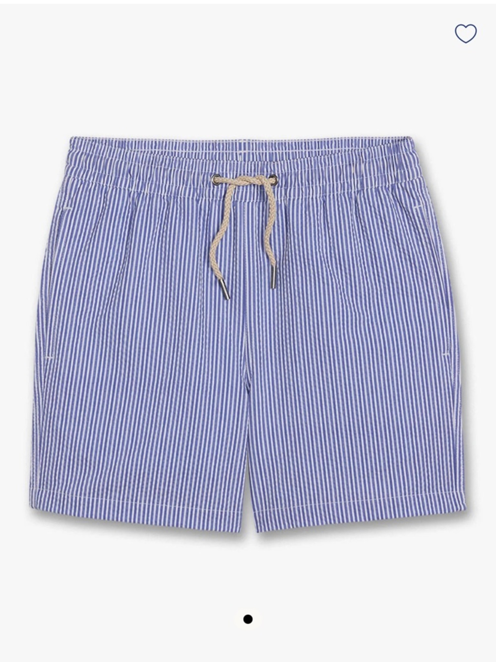 Fairharbor Youth Large - Blue Seersucker Swim Trunks
